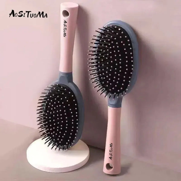 Escova de cabelo desembaraçante para cabelos ondulados/encaracolados - Pente de massagem para cabelos molhados para desembaraçar, cabelos molhados/secos/óleo/grossos-suave no couro cabeludo e nos cabelos