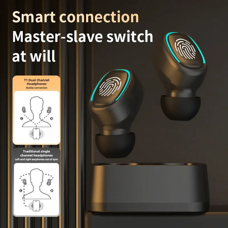 fone de ouvido Sem fio  - bluetooth, alta qualidade tampões anti suor, qualidade HD, som estéreo universal